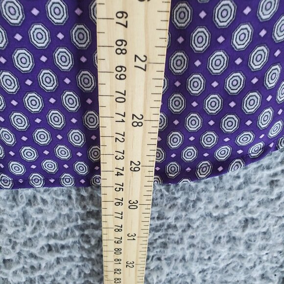 Dressbarn Top Womens Large Purple Long Sleeve Lightweight Polyester Blouse - Picture 5 of 9